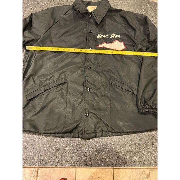 VTG Virginia map embroidered windbreaker Jacket size L Made In USA - Picture 8 of 12